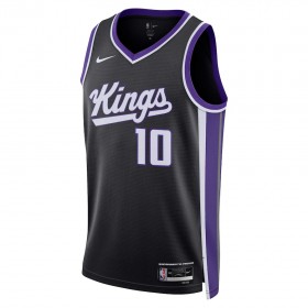 Dres Sacramento Kings Domantas Sabonis Nike 2023-24 Icon Edition Crno Swingman